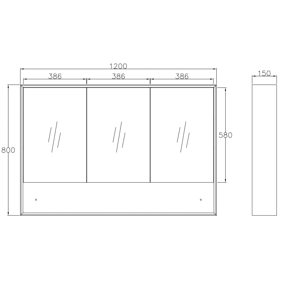 Byron Shaving Cabinet With Shelf