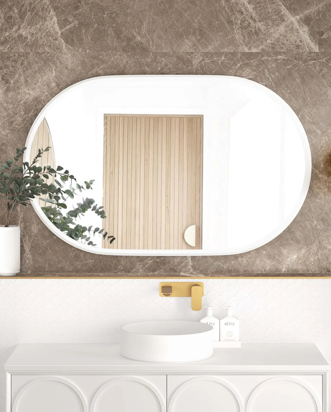 Noosa LED Mirror With Metal Frame
