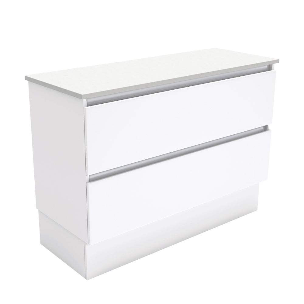 Quest Gloss White Finger Pull Vanity