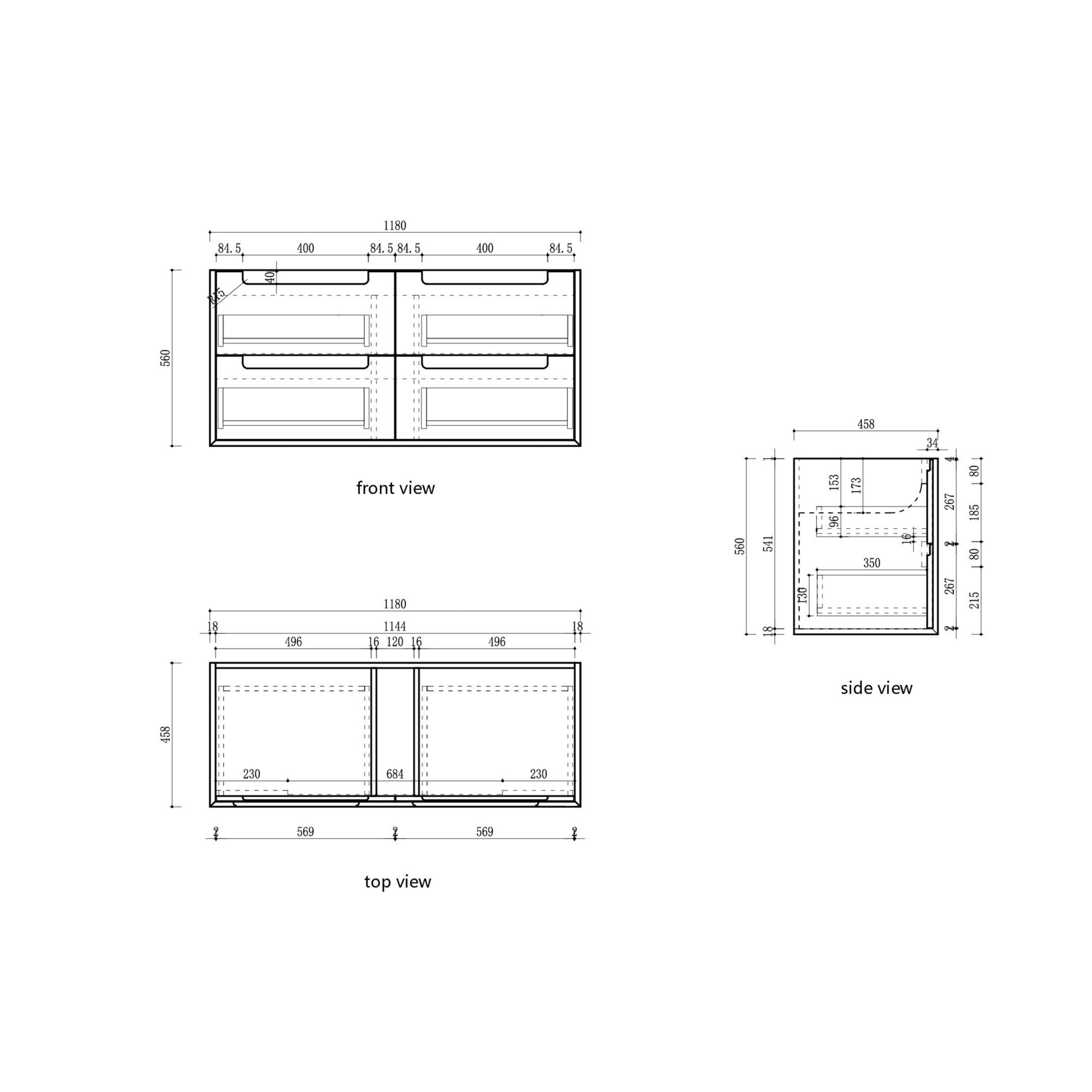 Voulari Framed Wall Hung Vanity