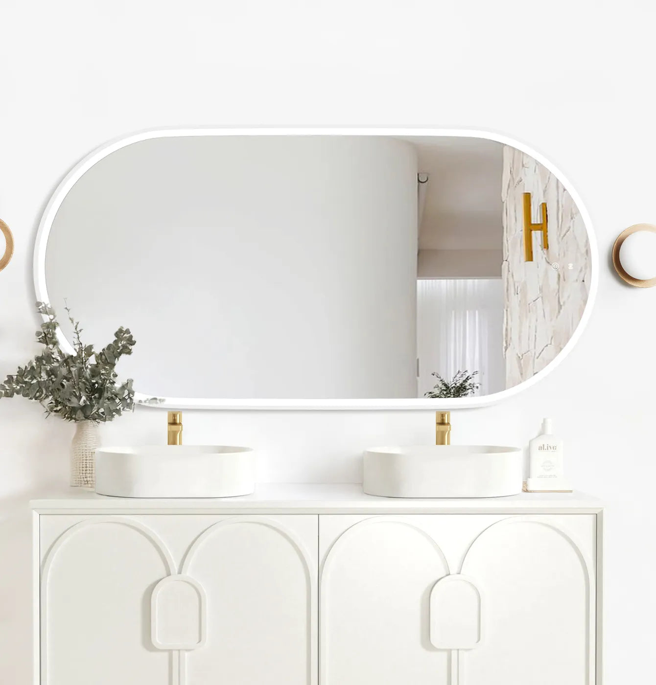Noosa LED Mirror With Metal Frame