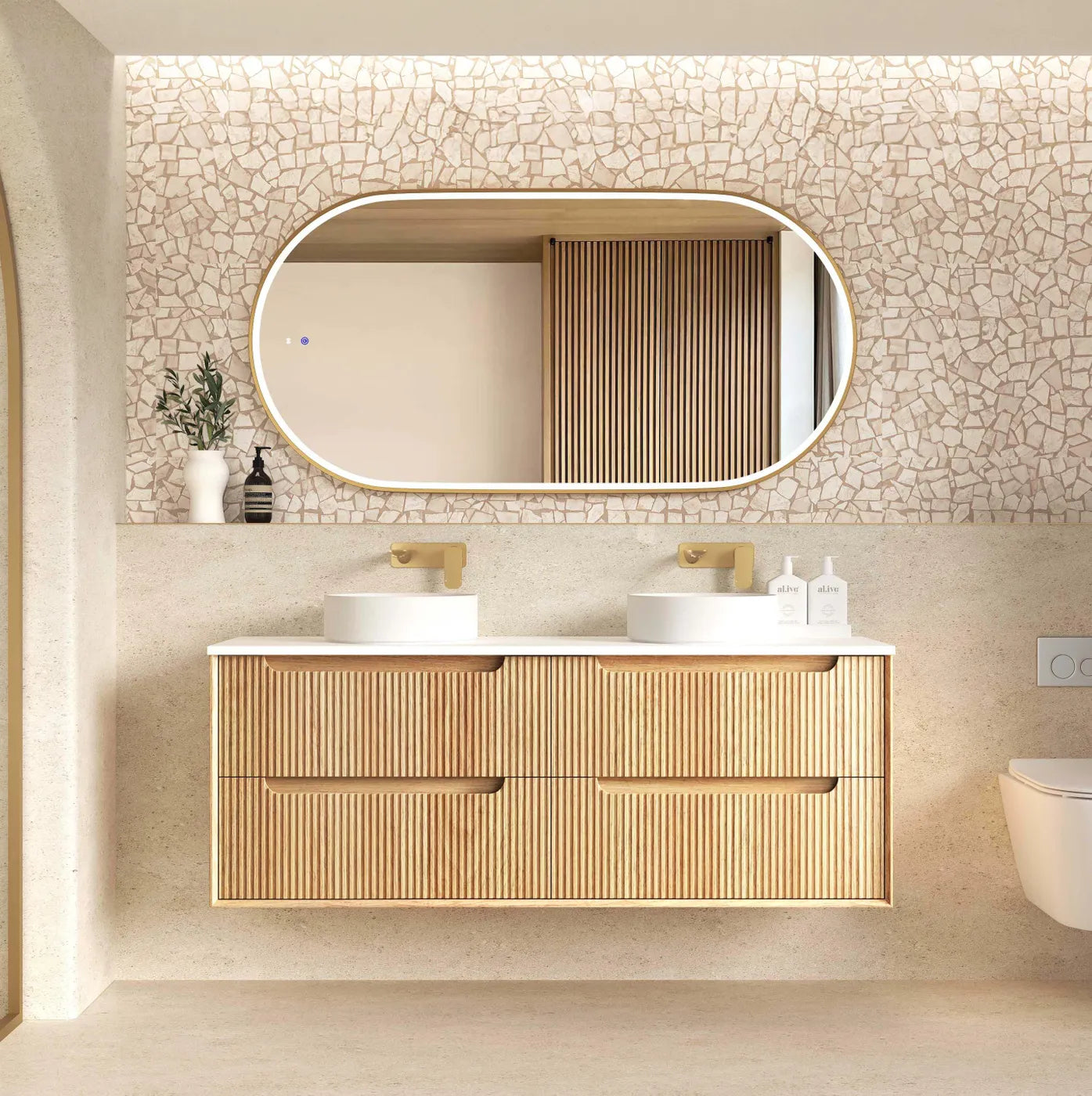 The Byron Collection - Fluted Woodland Oak