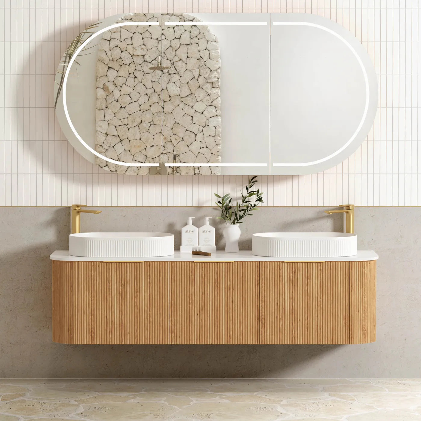 The Bondi Collection - Fluted Woodland Oak