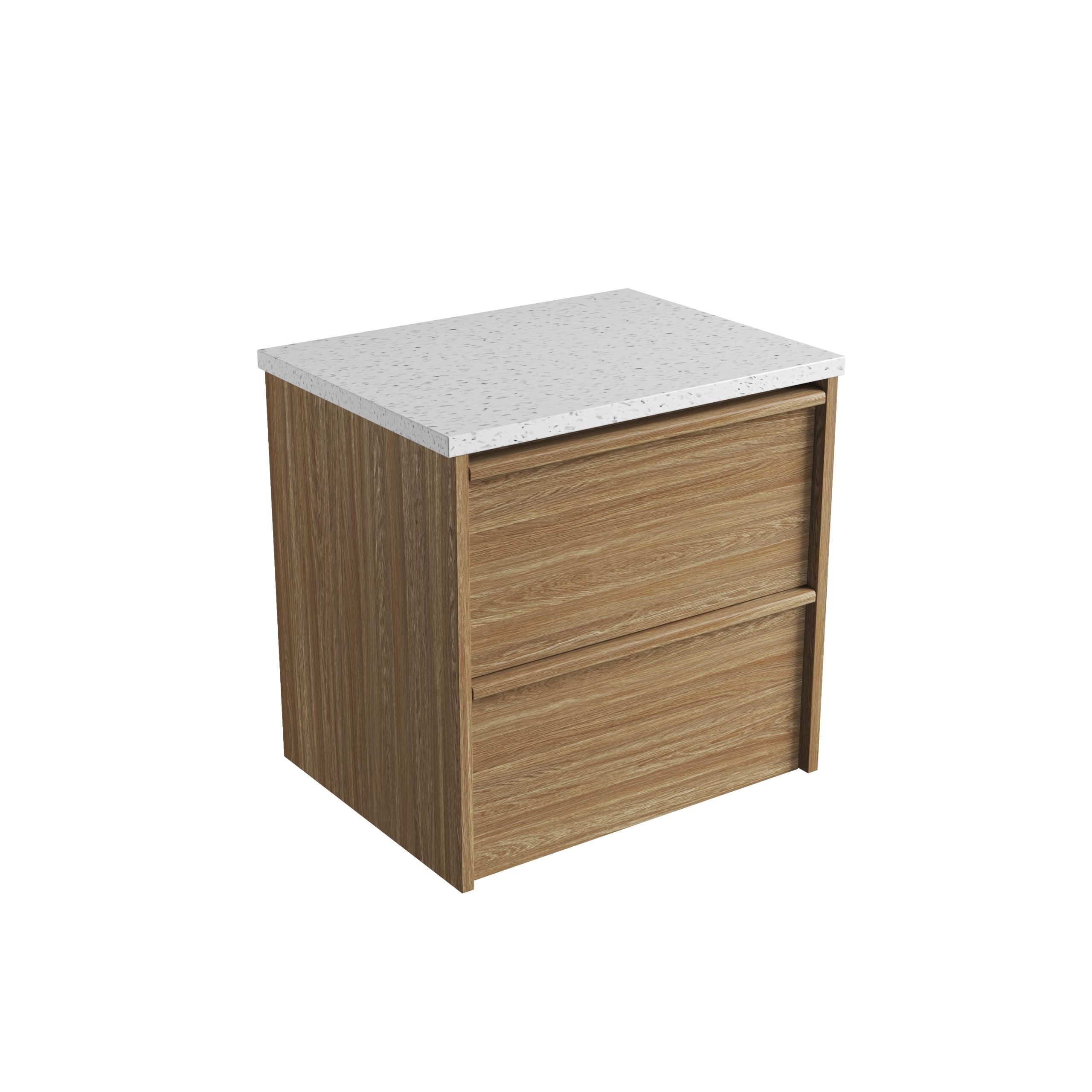 Venetta Framed Wall Hung Harvest Oak Vanity