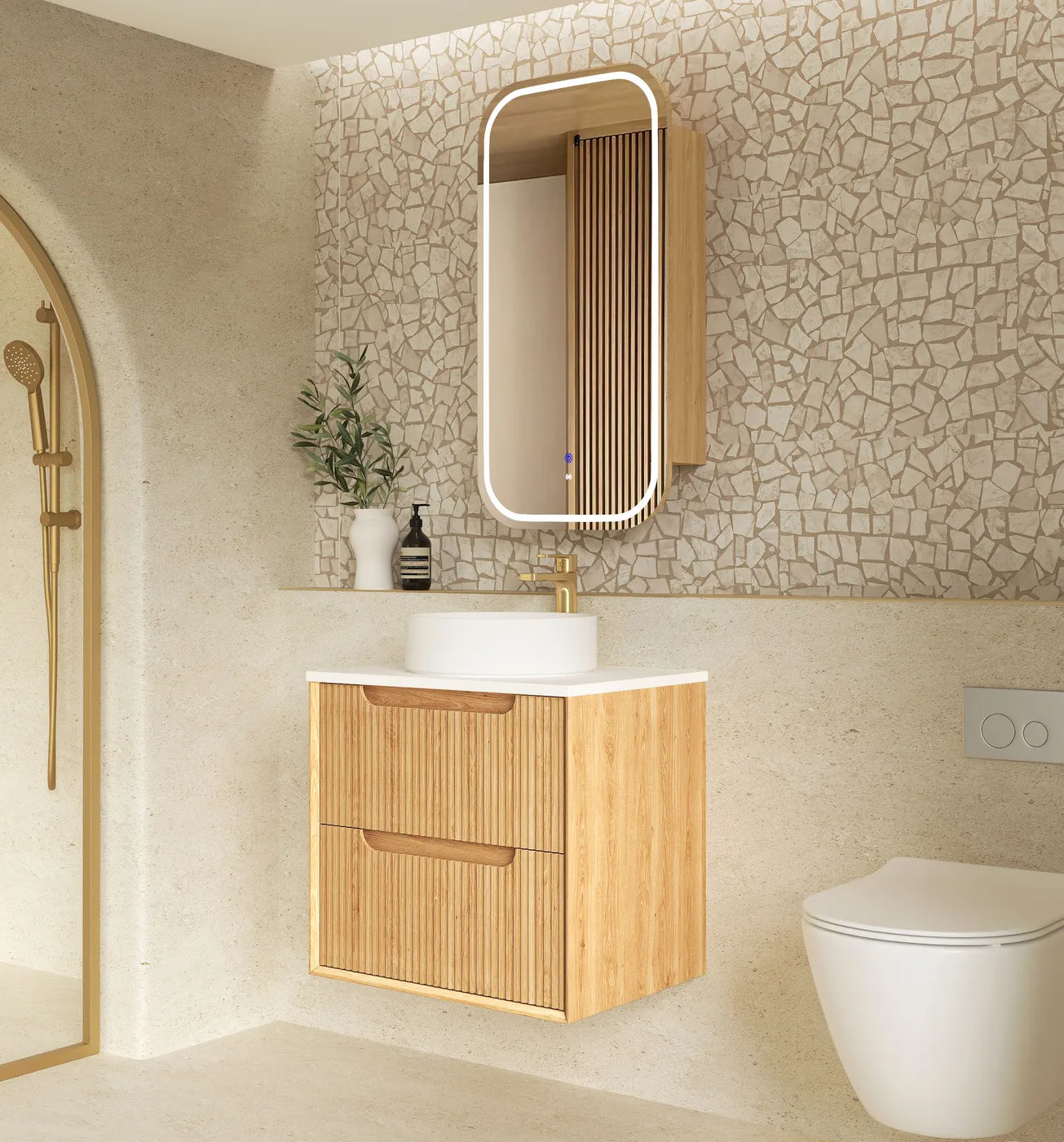 The Byron Collection - Fluted Woodland Oak