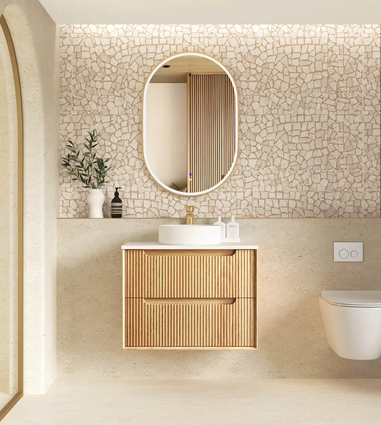 The Byron Collection - Fluted Woodland Oak