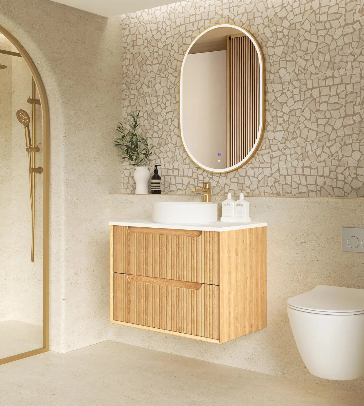 The Byron Collection - Fluted Woodland Oak