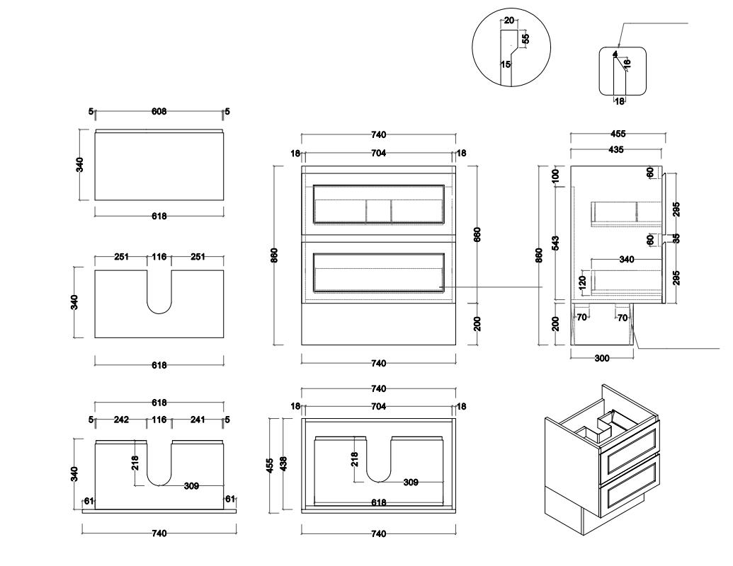 Marland Hampton Vanity Collection
