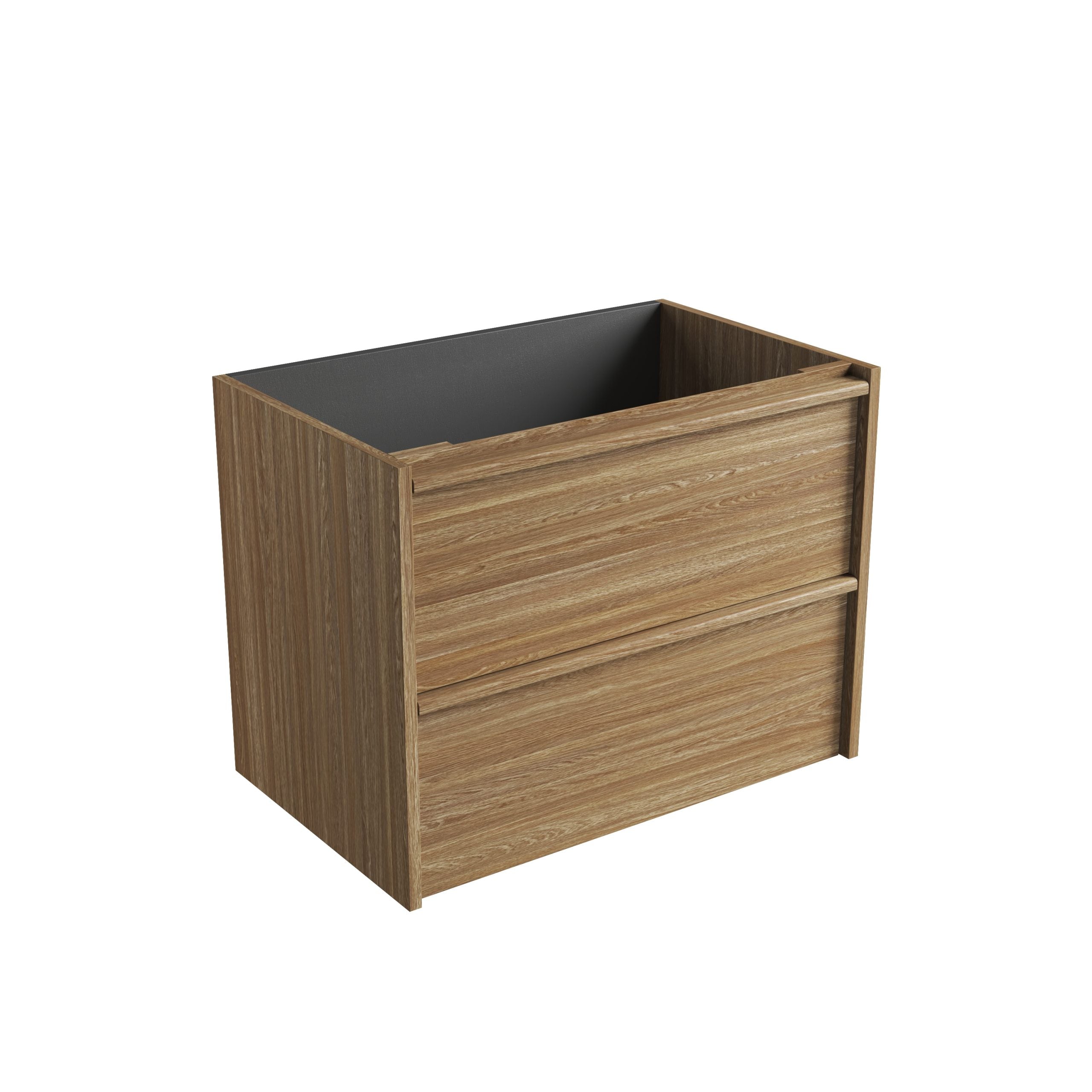 Venetta Framed Wall Hung Harvest Oak Vanity