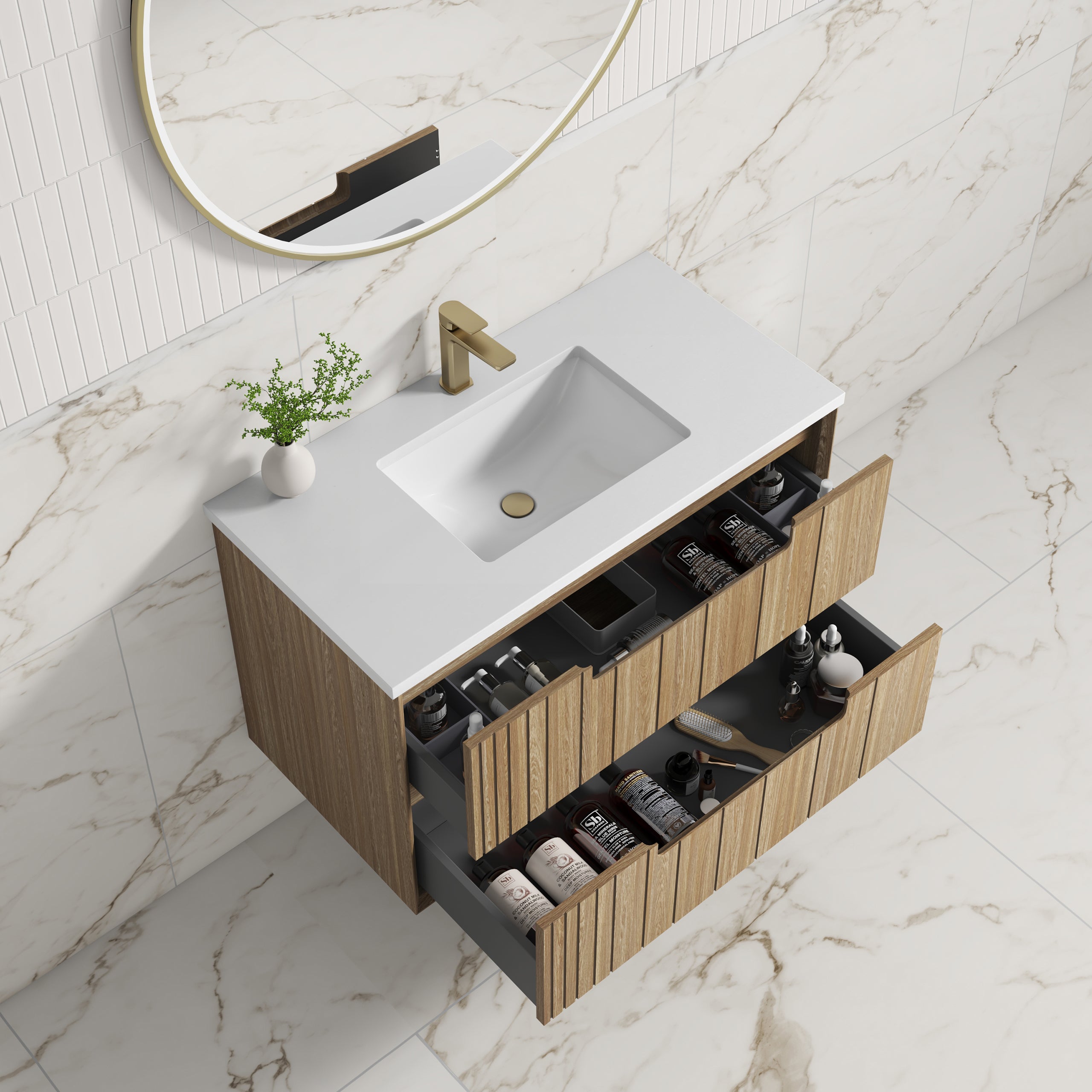 Voulari Framed Wall Hung Vanity