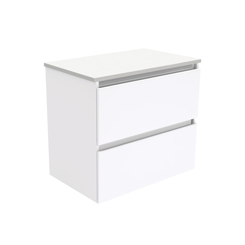 Quest Gloss White Finger Pull Vanity