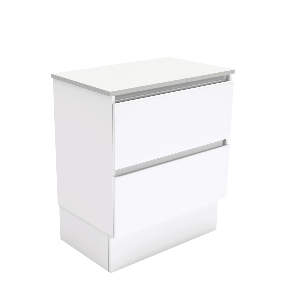 Quest Gloss White Finger Pull Vanity