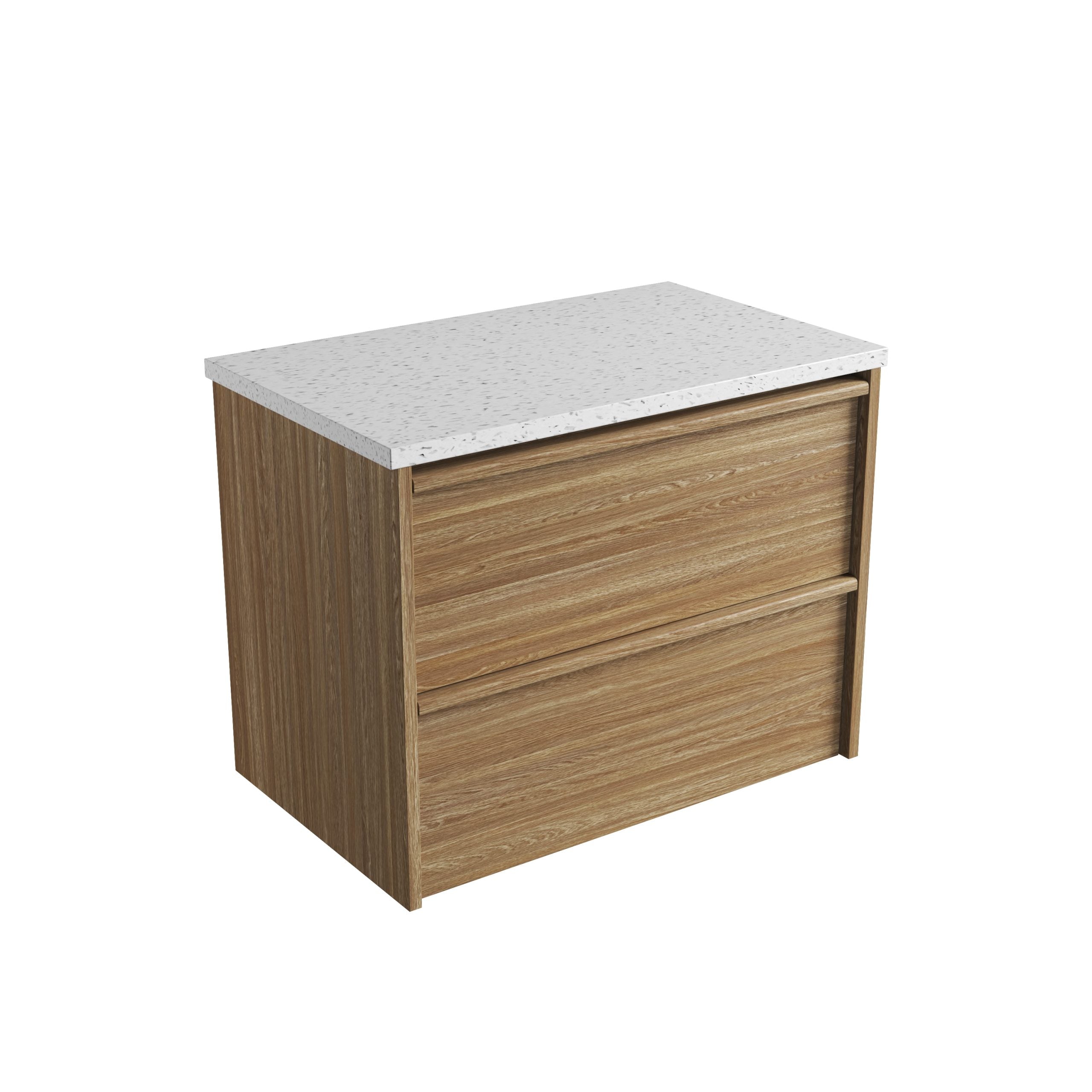 Venetta Framed Wall Hung Harvest Oak Vanity