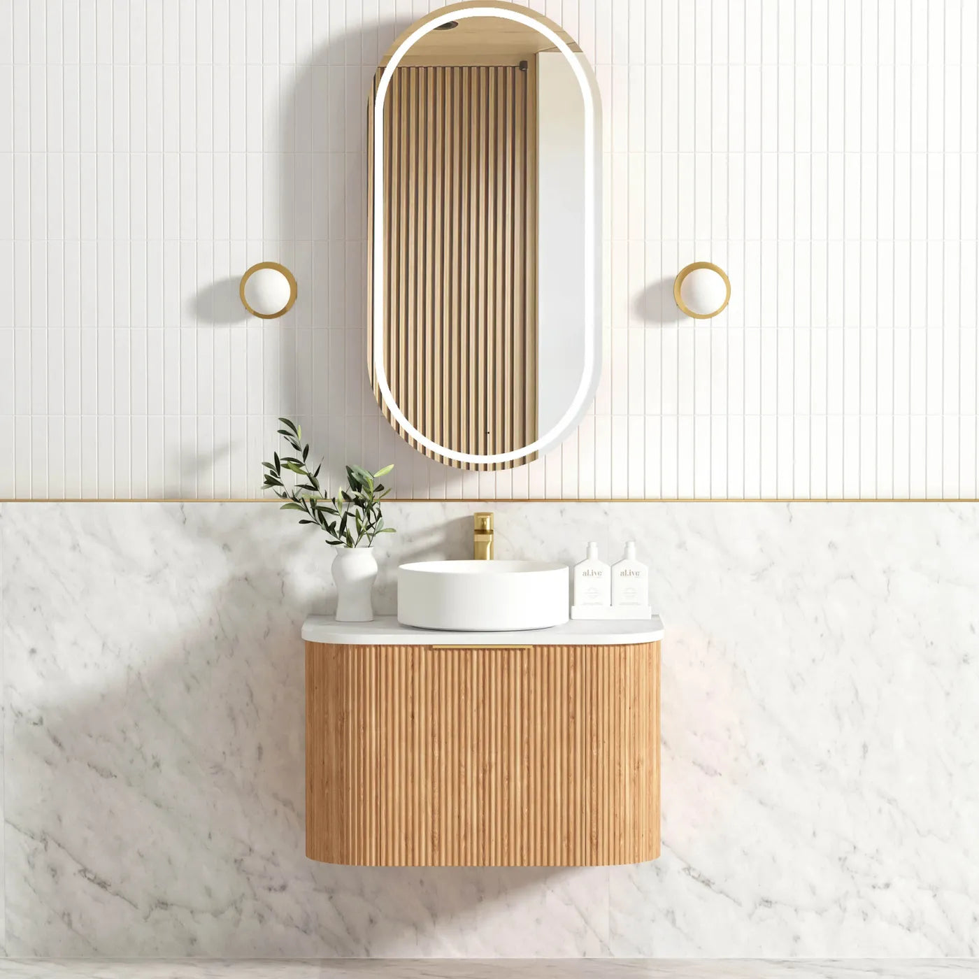 The Bondi Collection - Fluted Woodland Oak