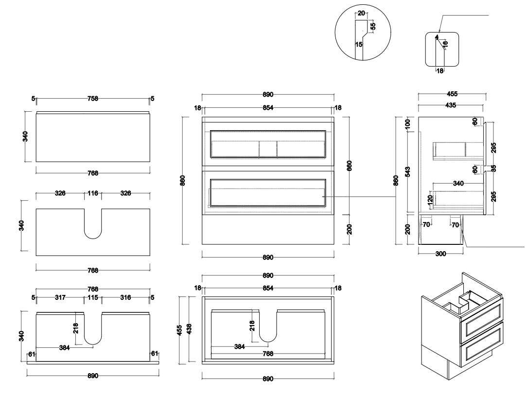 Marland Hampton Vanity Collection