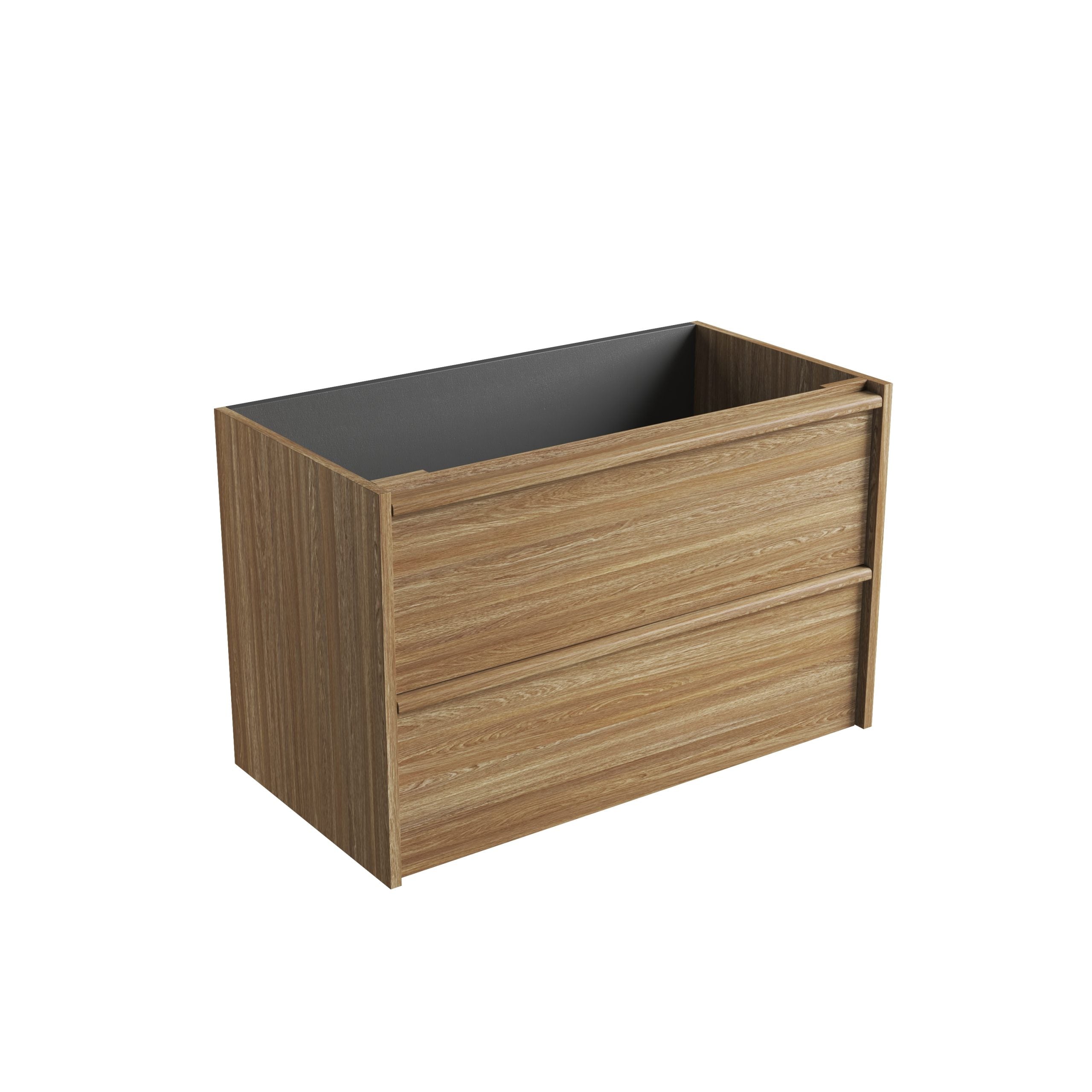 Venetta Framed Wall Hung Harvest Oak Vanity