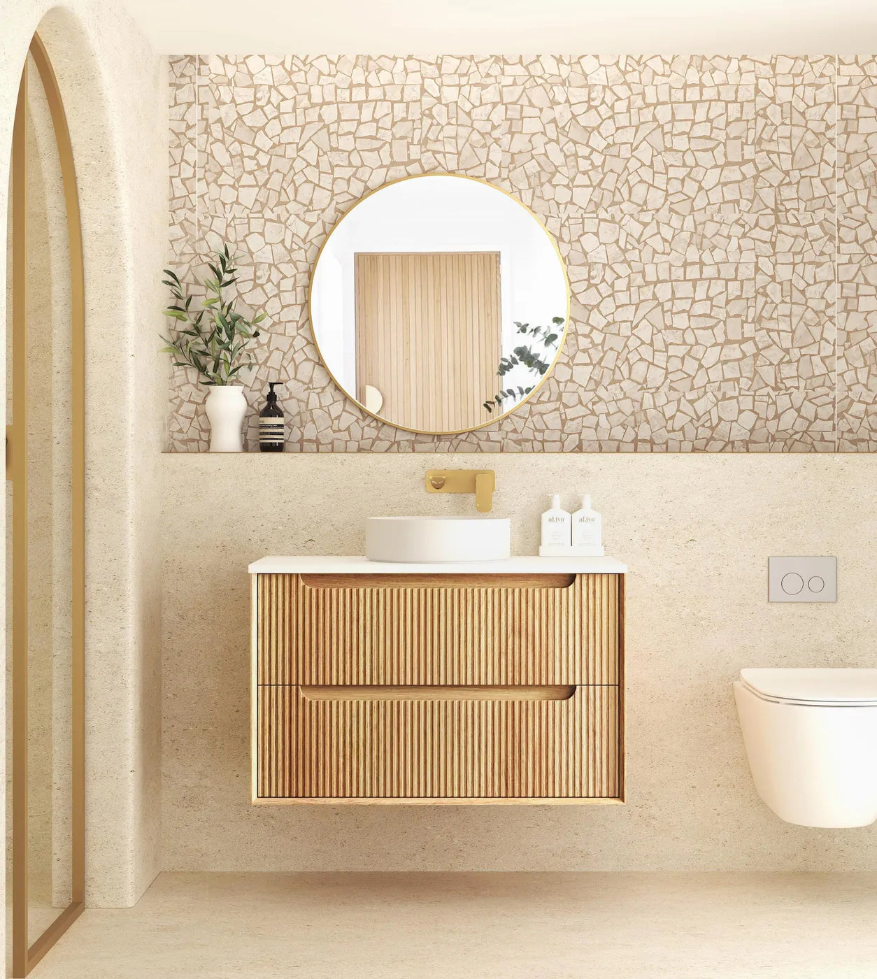 The Byron Collection - Fluted Woodland Oak