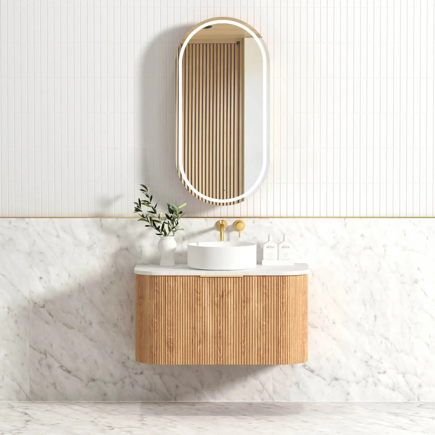 The Bondi Collection - Fluted Woodland Oak