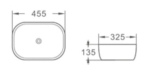 Medium Rectangle Counter Top Basin - Neche Interiors