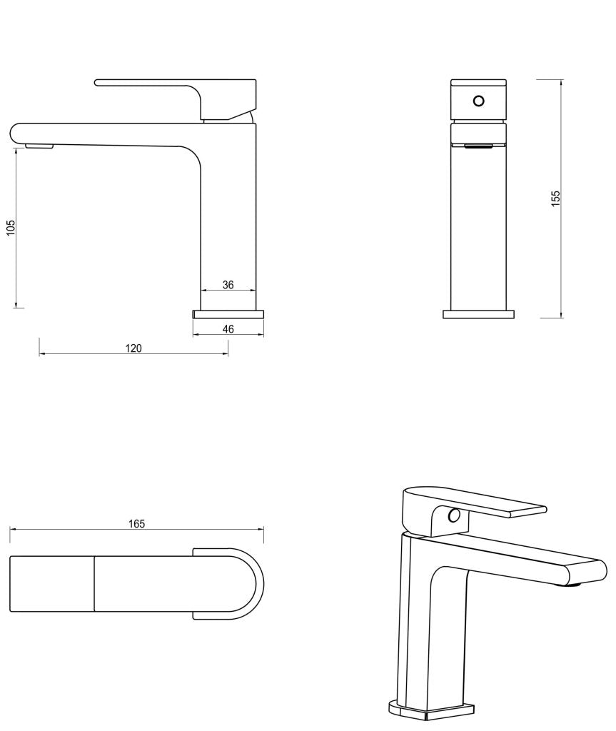 Beki Basin Mixer - Neche Interiors
