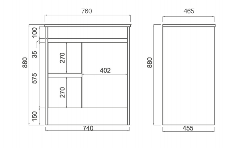 Legna Natural Oak Freestanding Vanity