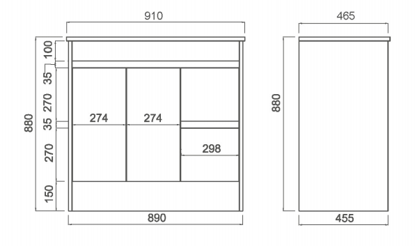 Legna Natural Oak Freestanding Vanity