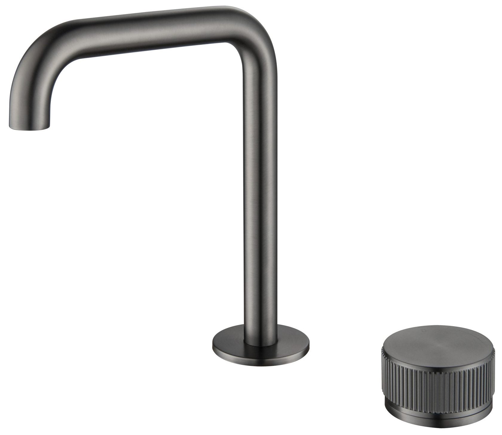 Mica Fluted Soft-Square Hob Basin Mixer Set - Neche Interiors