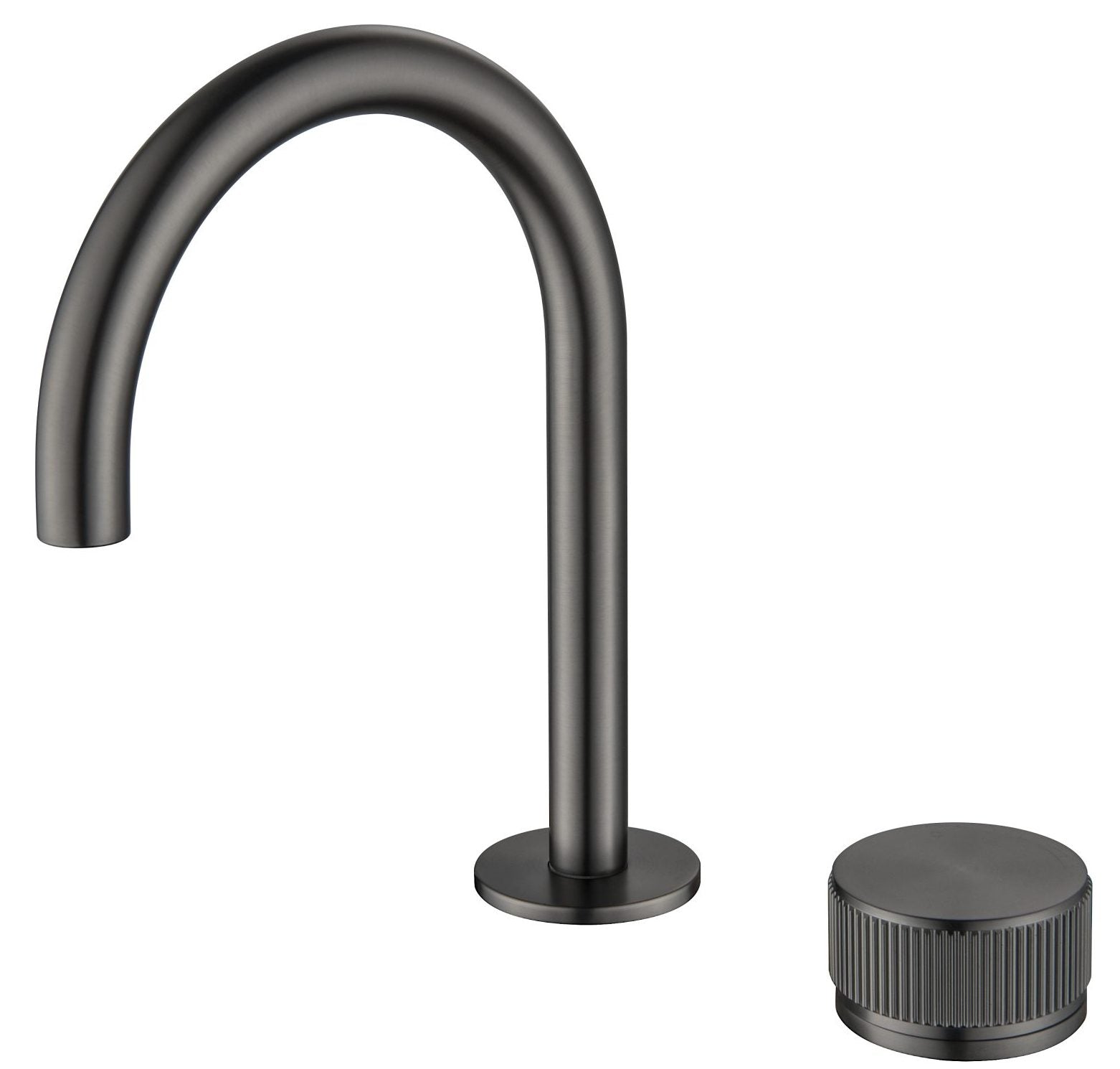 Mica Fluted Gooseneck Hob Basin Mixer Set - Neche Interiors