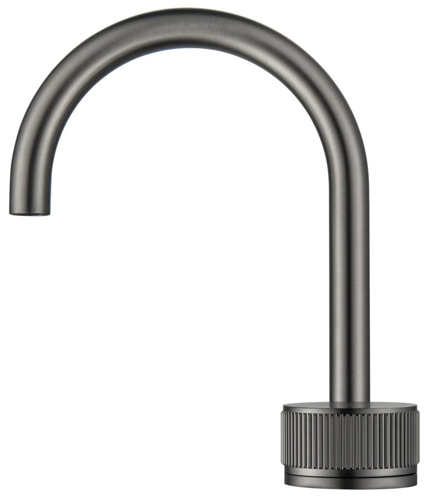 Mica Fluted Gooseneck Hob Basin Mixer Set - Neche Interiors