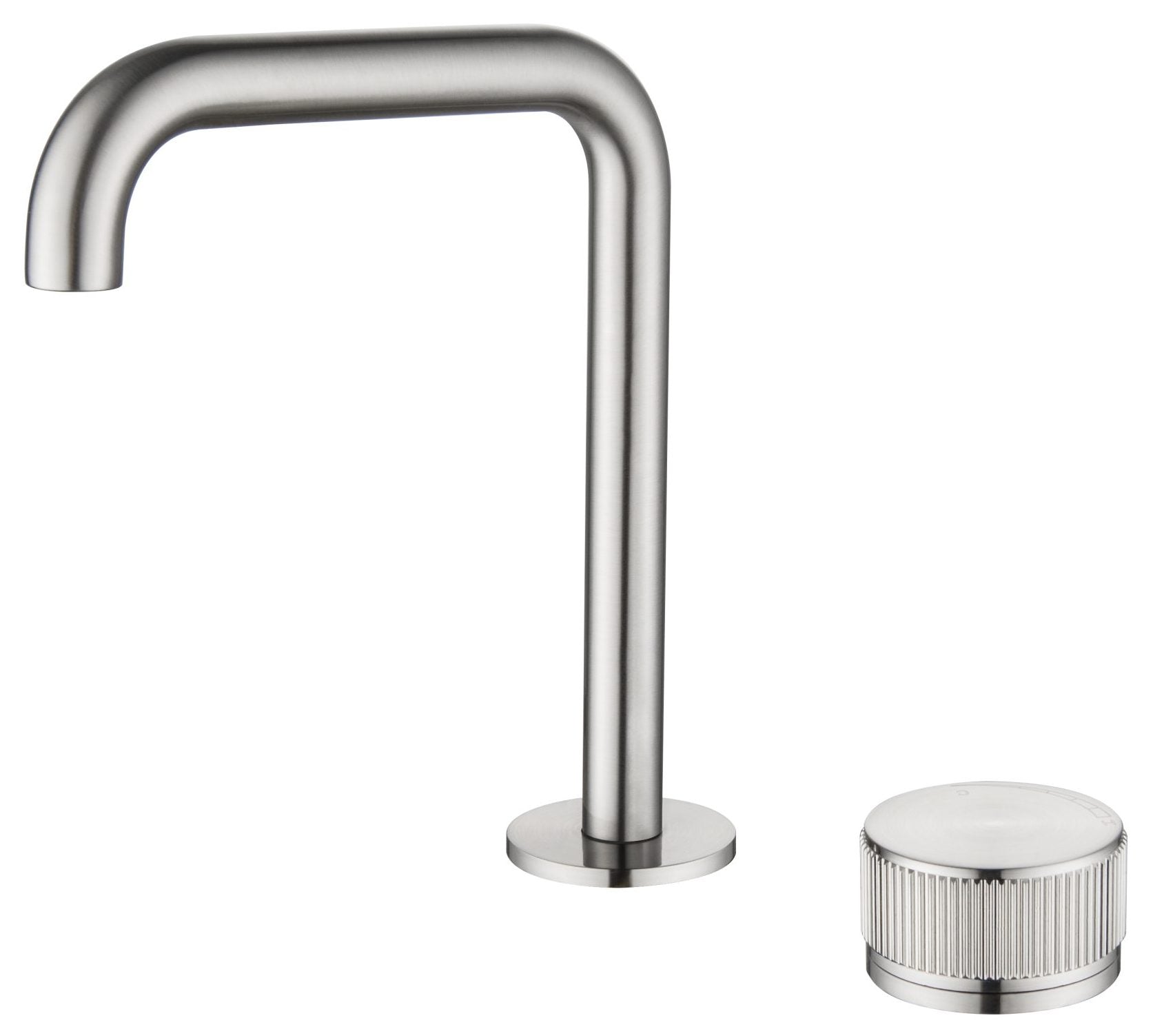 Mica Fluted Soft-Square Hob Basin Mixer Set - Neche Interiors