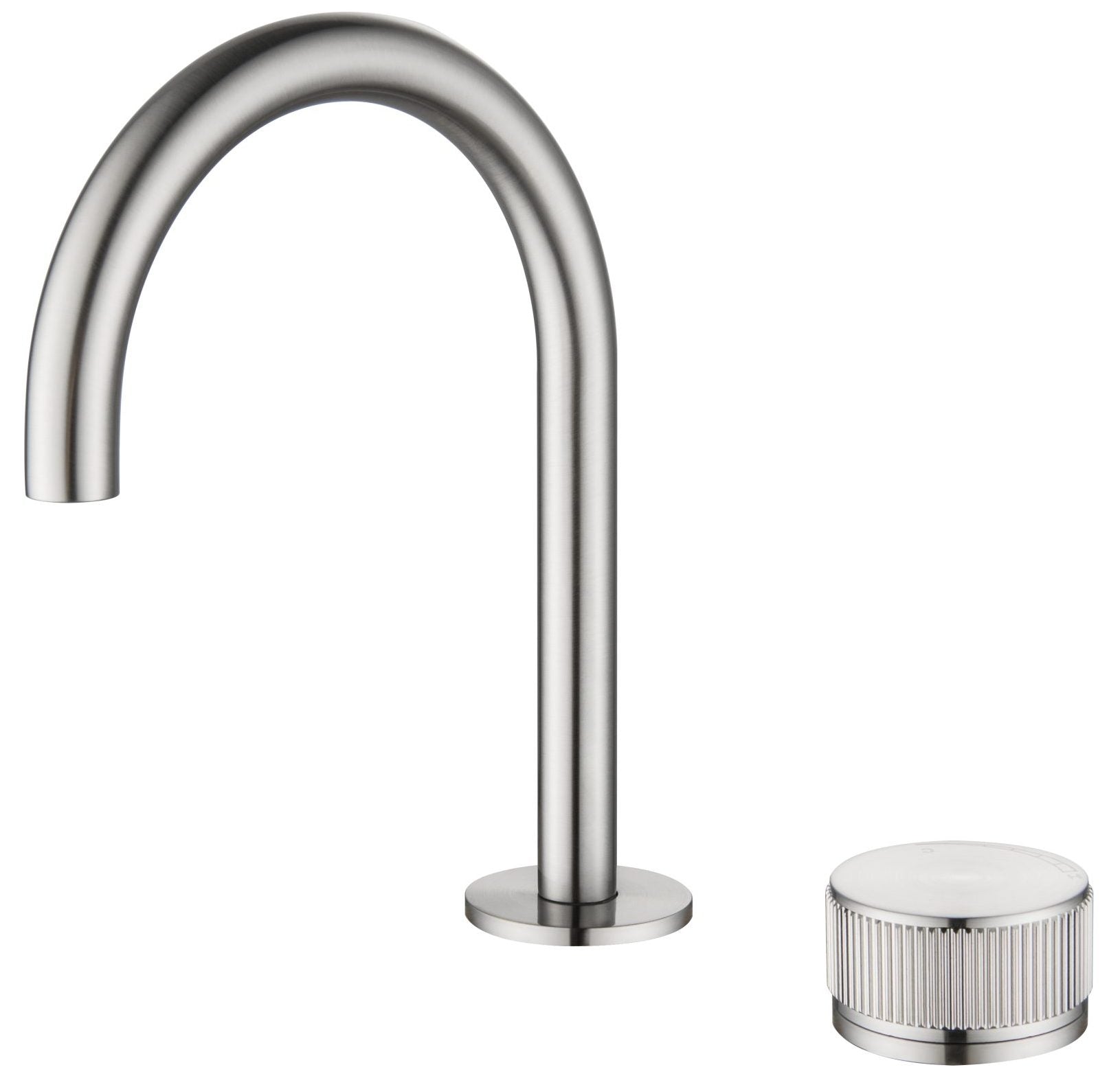 Mica Fluted Gooseneck Hob Basin Mixer Set - Neche Interiors