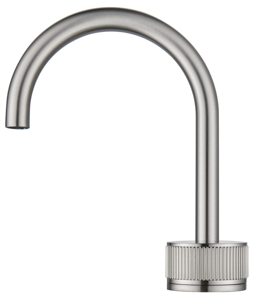 Mica Fluted Gooseneck Hob Basin Mixer Set - Neche Interiors