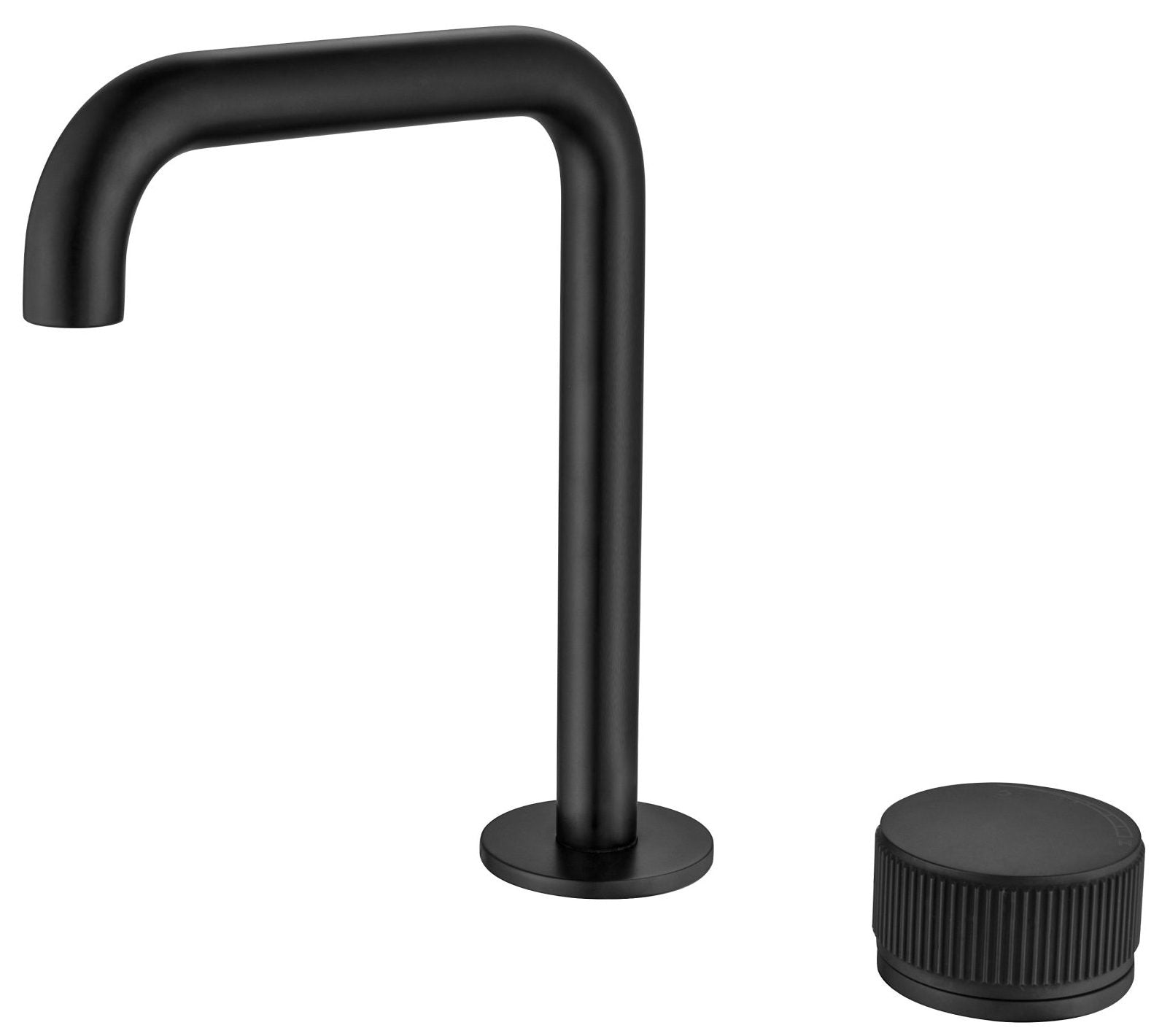 Mica Fluted Soft-Square Hob Basin Mixer Set - Neche Interiors