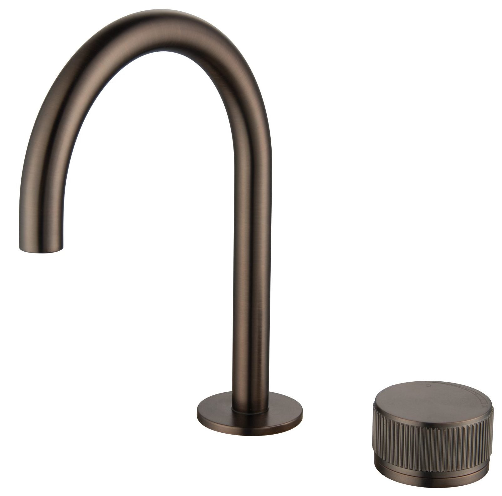 Mica Fluted Gooseneck Hob Basin Mixer Set - Neche Interiors