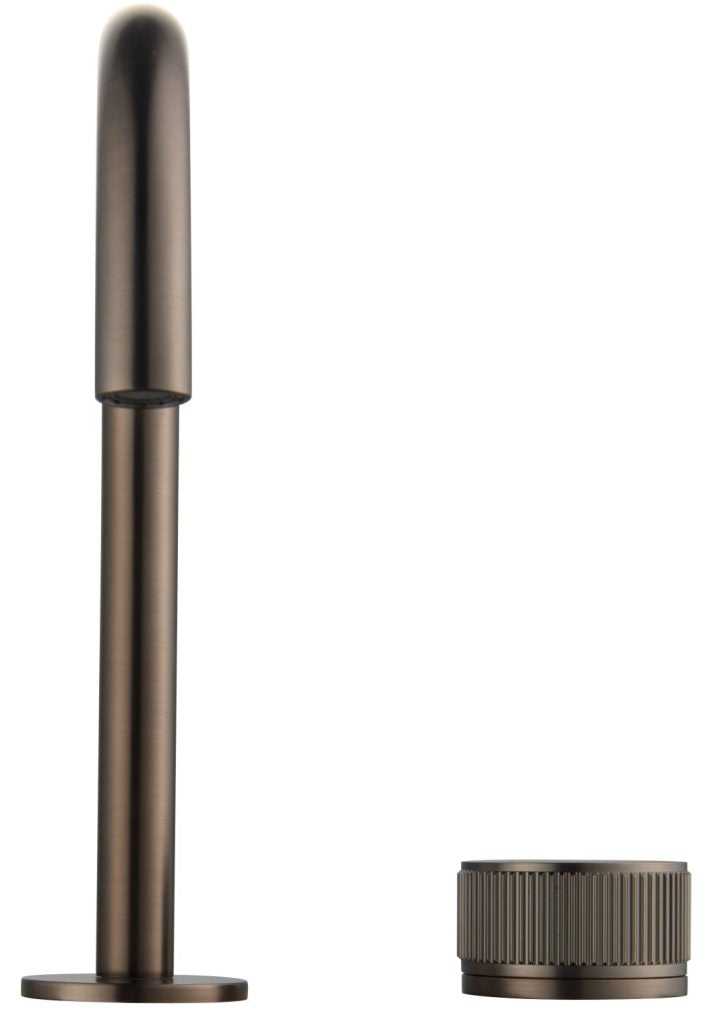 Mica Fluted Gooseneck Hob Basin Mixer Set - Neche Interiors