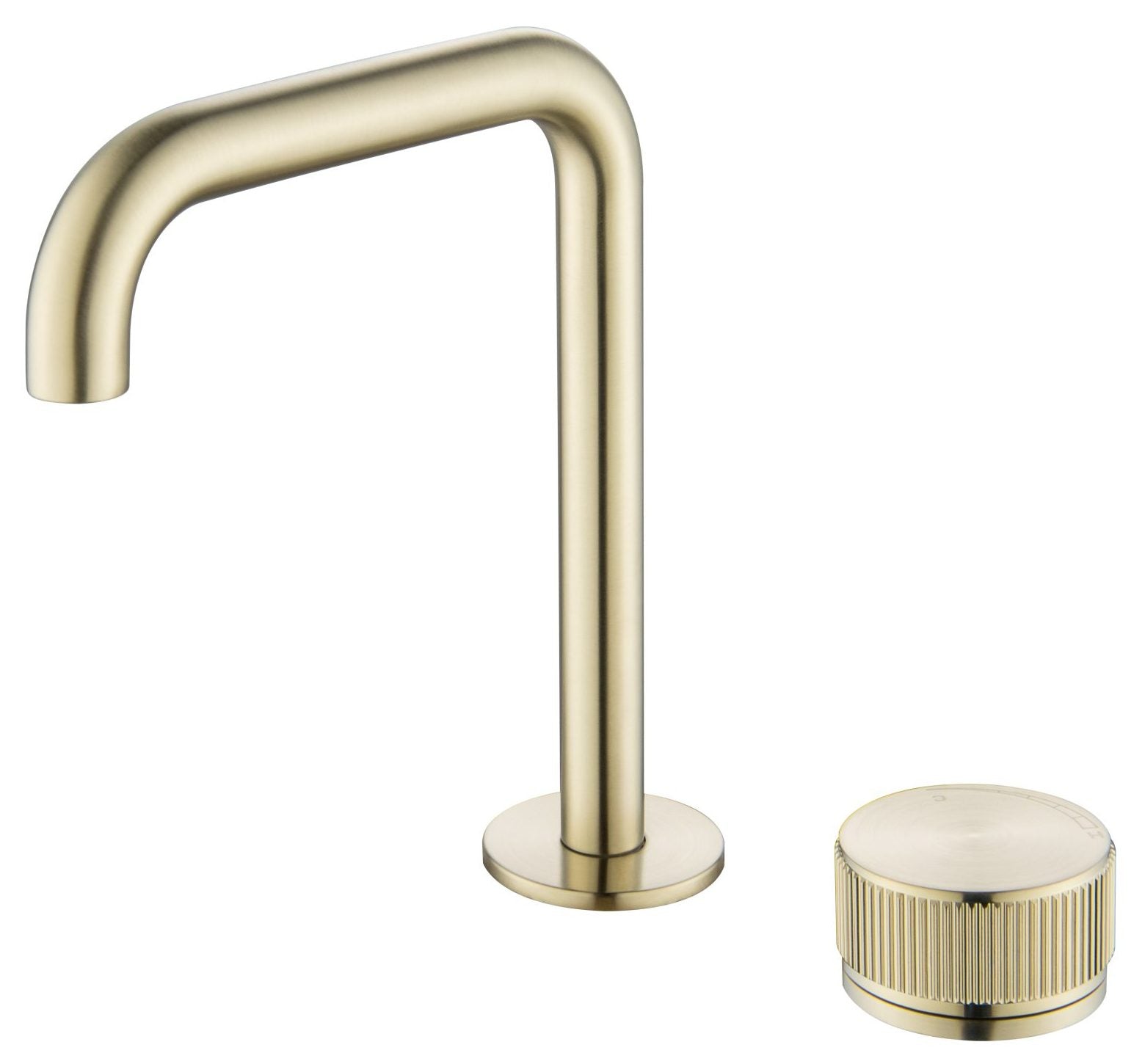 Mica Fluted Soft-Square Hob Basin Mixer Set - Neche Interiors