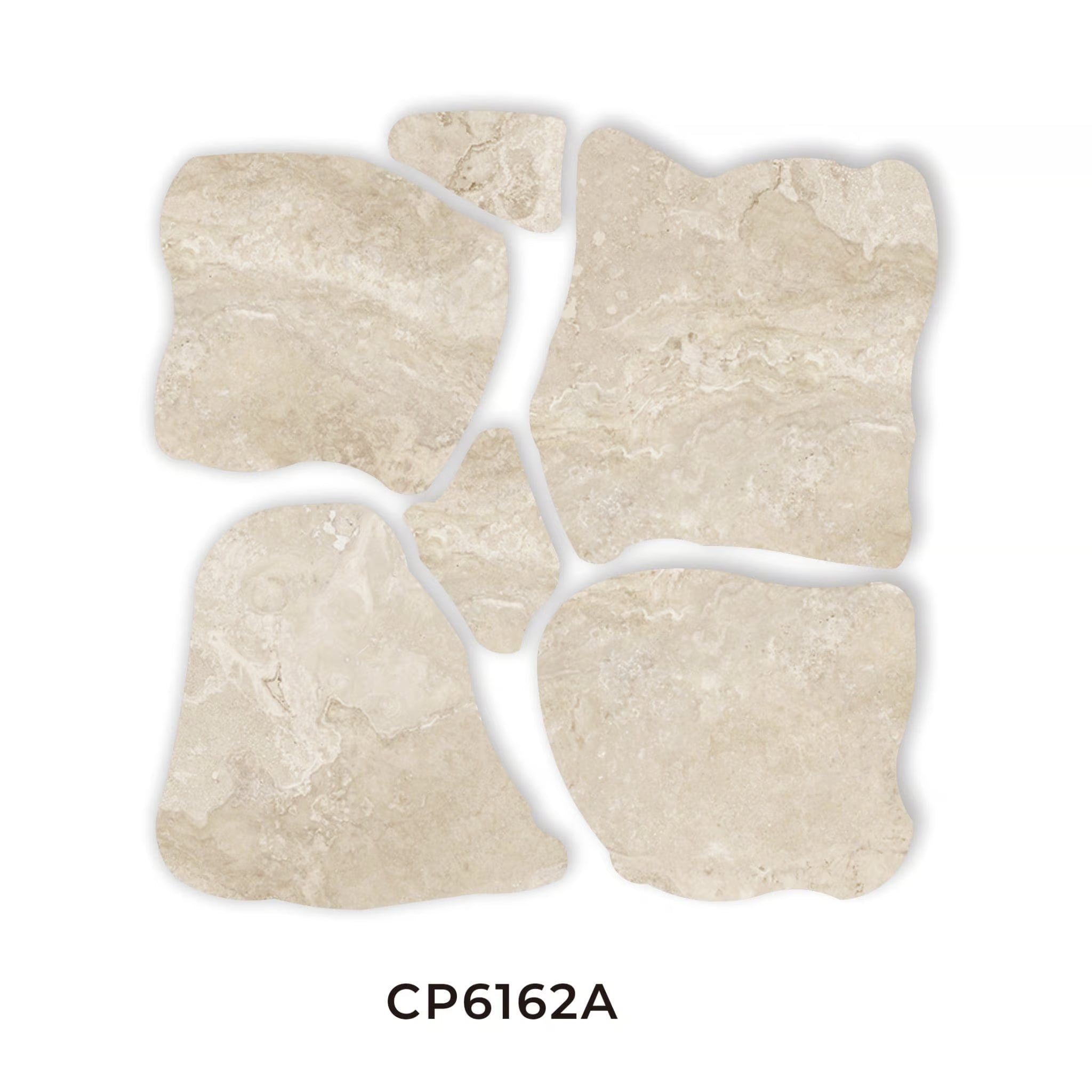 Norcia Travertine Porcelain Crazy Pave