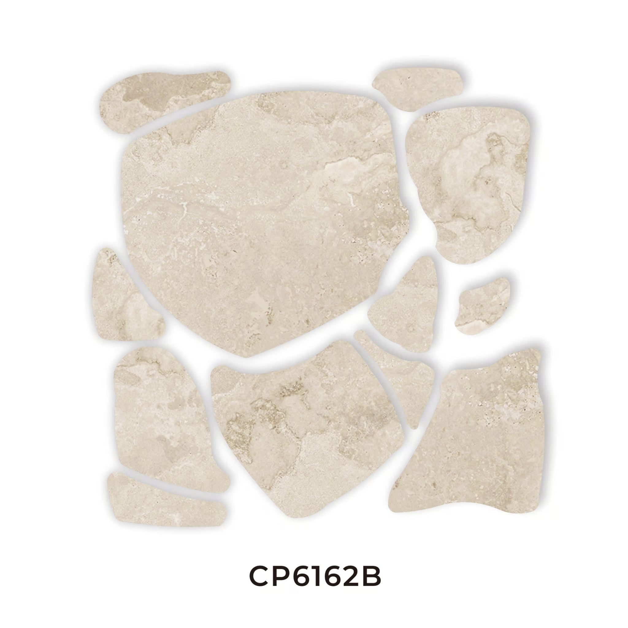 Norcia Travertine Porcelain Crazy Pave