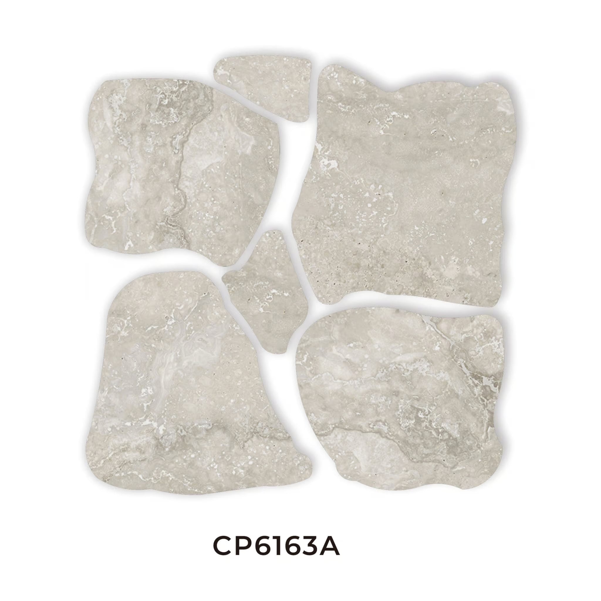 Norcia Travertine Porcelain Crazy Pave