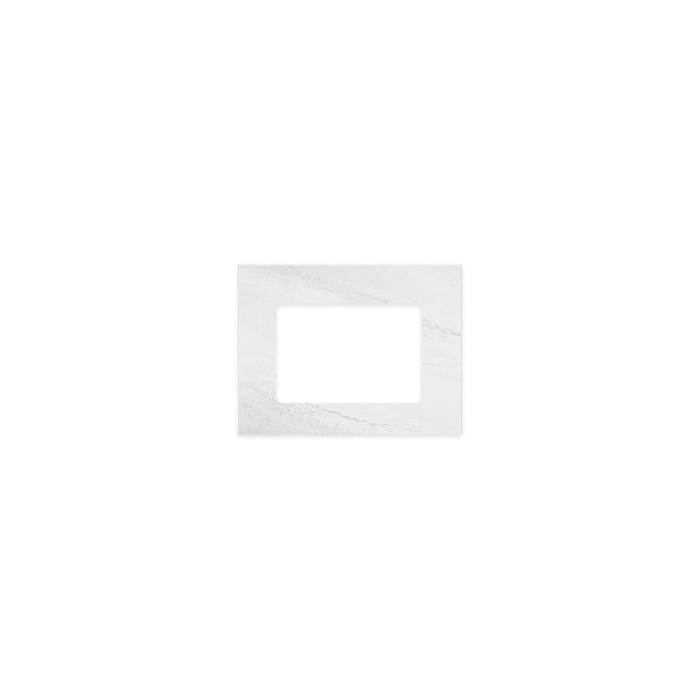 Cloudburst Solid Surface Top Rectangular Full Depth with Single Undermount Basin Hole