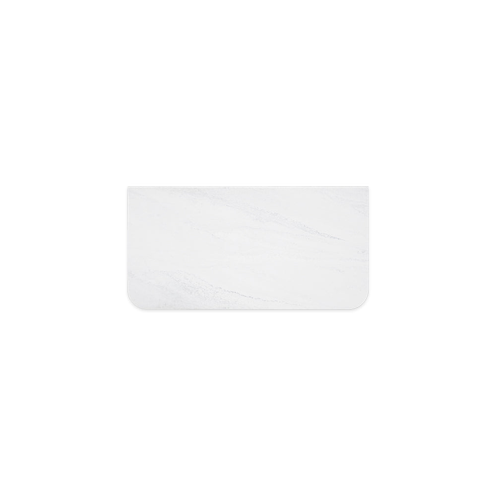 Cloudburst Solid Surface Top Curved Full Depth - Neche Interiors