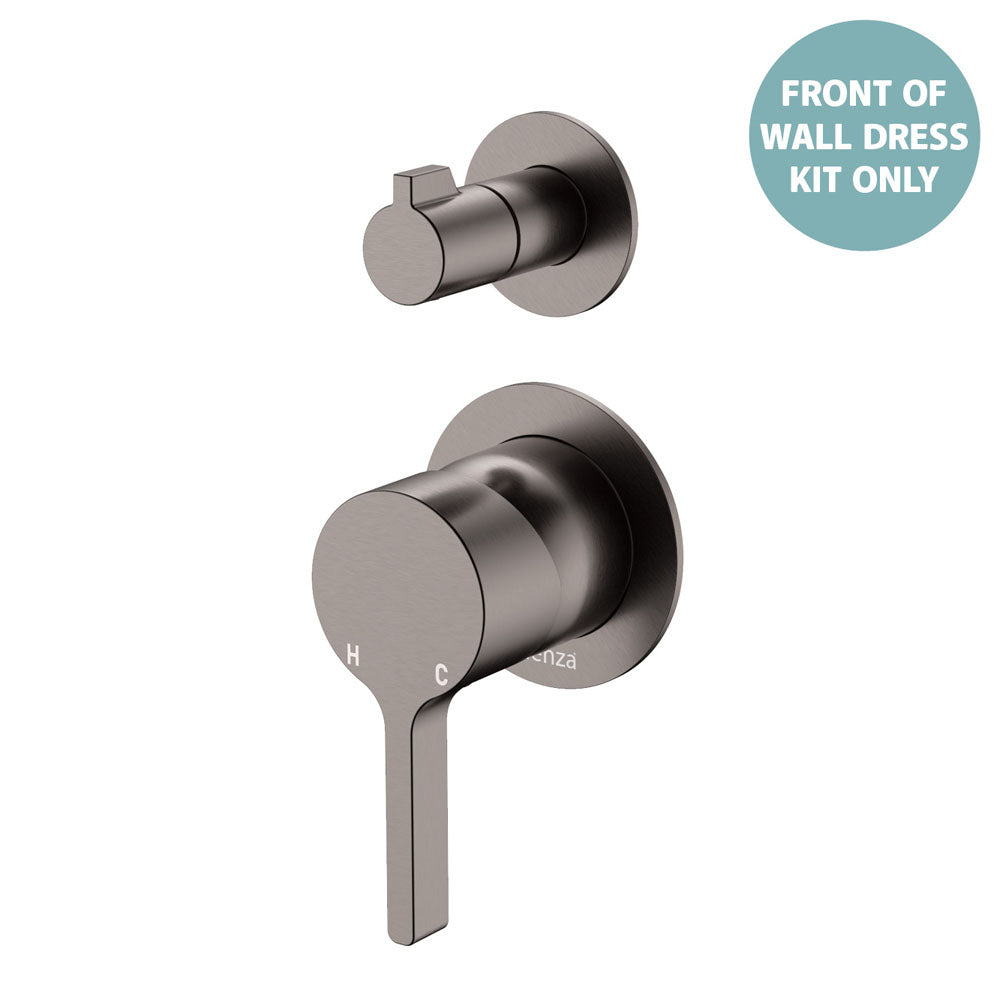 Sansa Wall Diverter Mixer Dress Kit, Small Round Plates