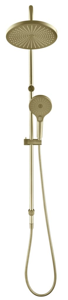 Mica Fluted Gooseneck Dual Shower Rail - Neche Interiors