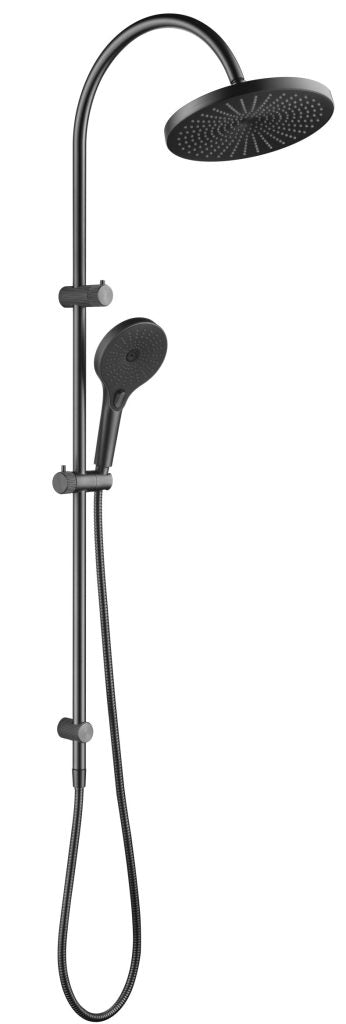 Mica Fluted Gooseneck Dual Shower Rail - Neche Interiors