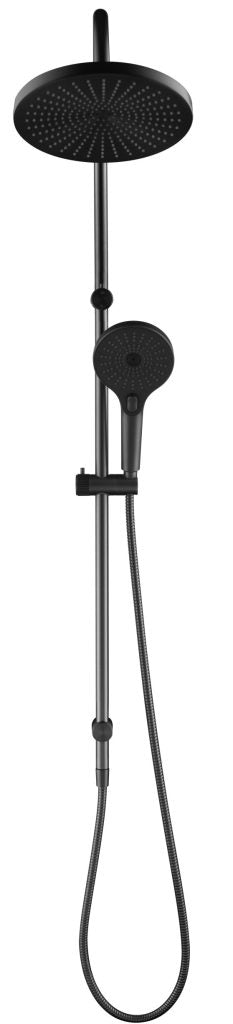 Mica Fluted Gooseneck Dual Shower Rail - Neche Interiors