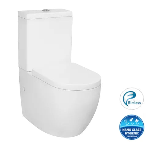 Deluso Rimless Back To Wall Toilet Suite