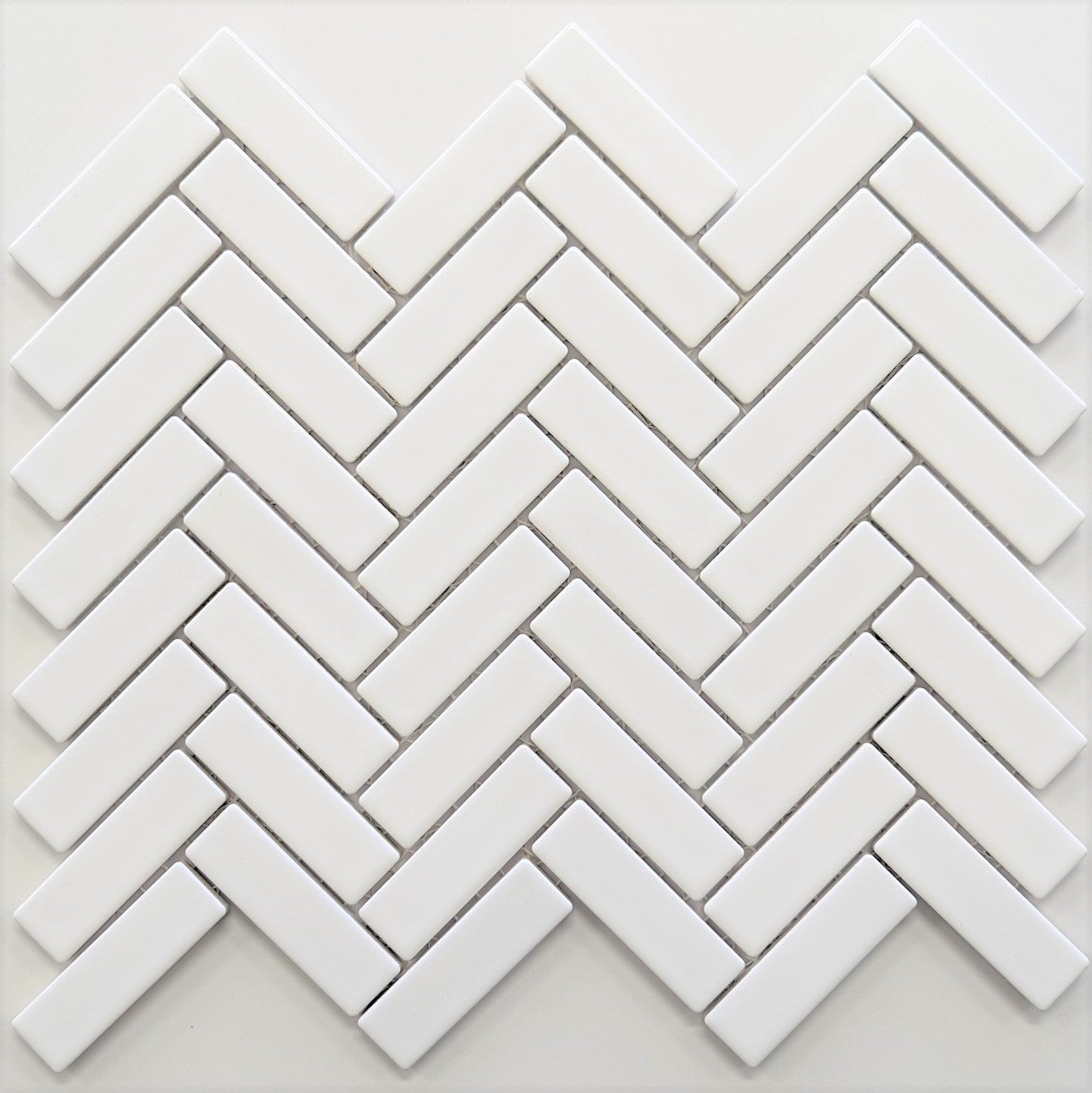 Classic White Herringbone