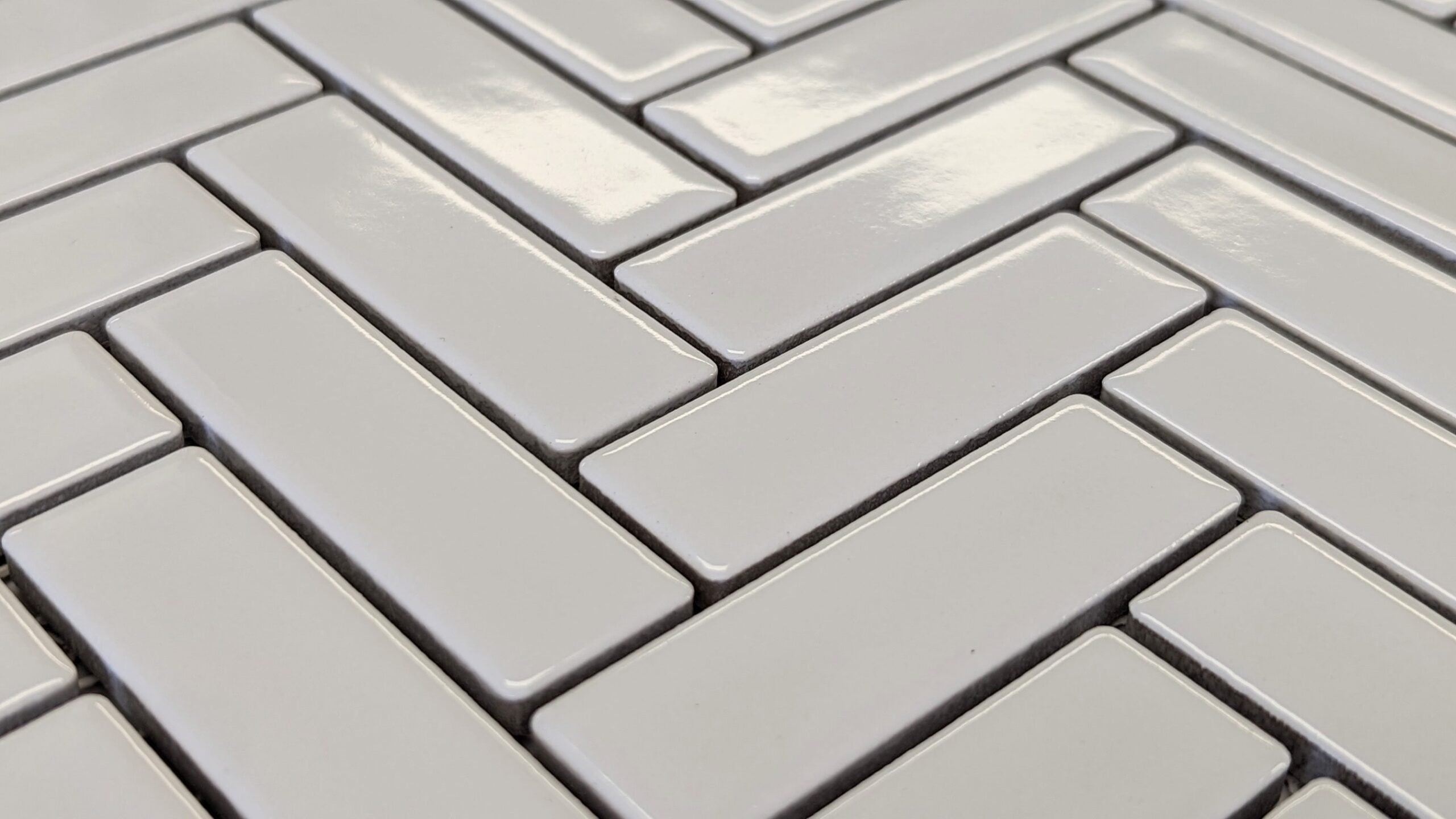 Classic White Herringbone