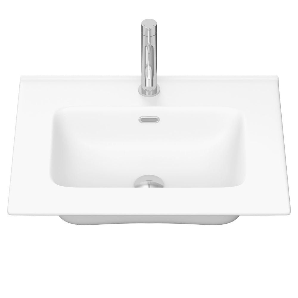 Joli Matte White Ceramic Vanity Top