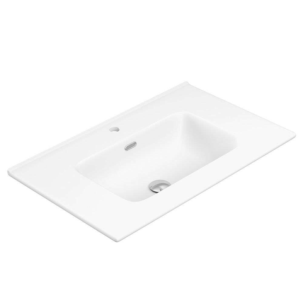 Joli Matte White Ceramic Vanity Top